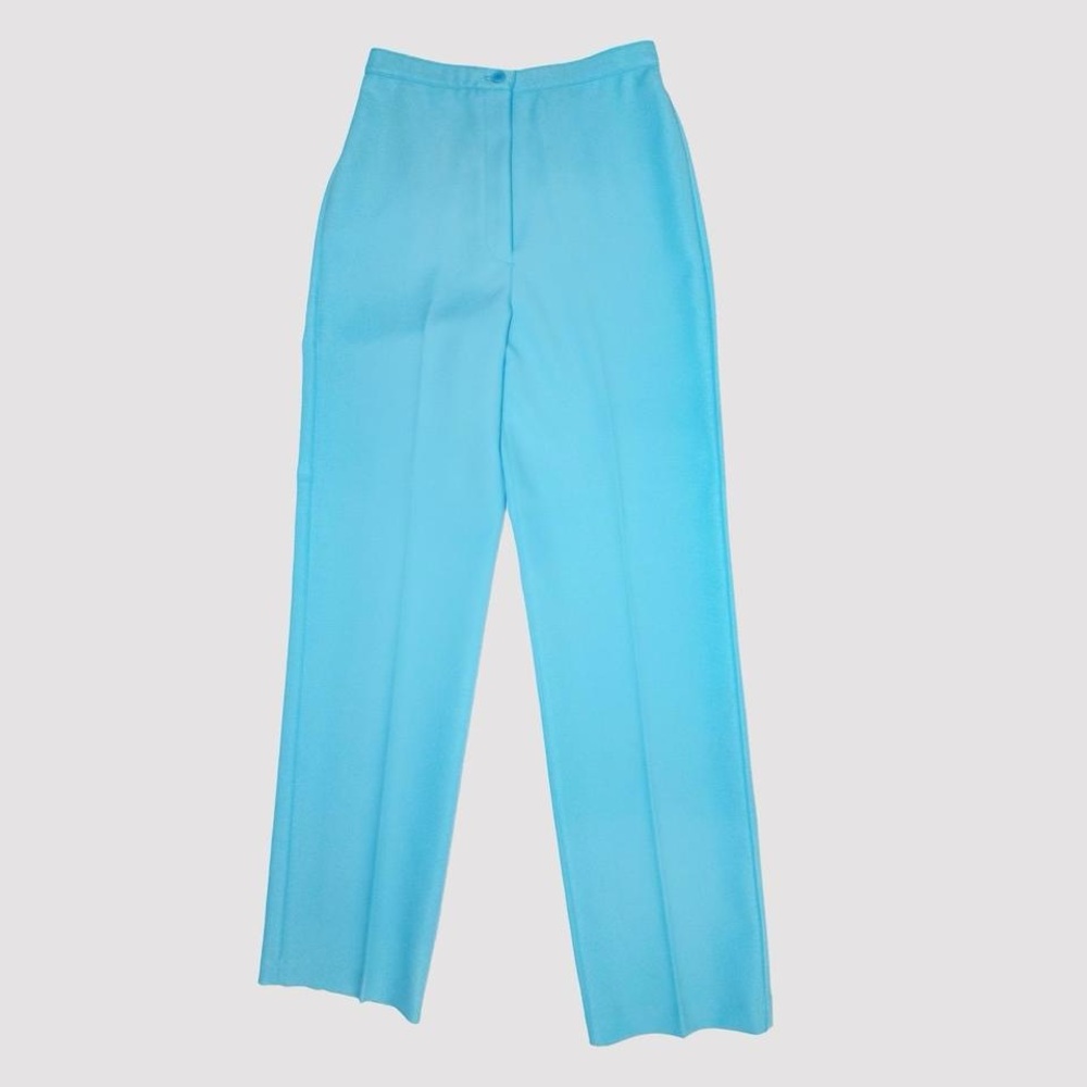 Sky blue high waisted, straight leg 1970’s vintage trousers pants!